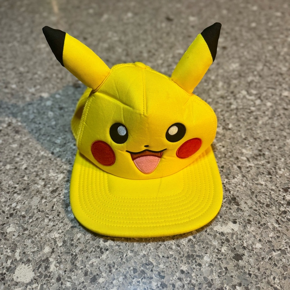 Pokémon l Pikachu l Cosplay l Snapback Hat - Adult Size OS - Yellow ⭐🧢